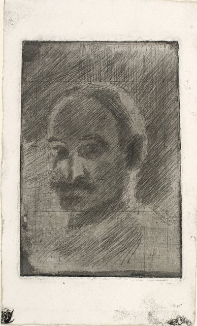 Portret van de schilder Henrik Schouboe door Oluf Hartmann