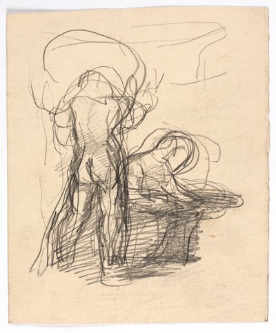 Schets voor Daedalus en Icarus door Oluf Hartmann