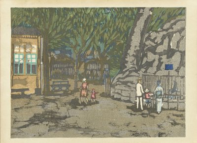 Ueno dierentuin door Onchi Kôshirô