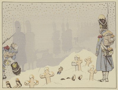 De Slag bij Eylau, de bloedigste van Napoleons overwinningen, 8 februari 1807 door Onfray de Breville Job