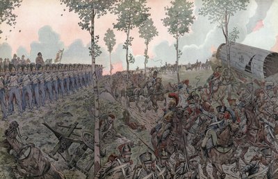 De Slag Bij Waterloo door Onfray de Breville Job
