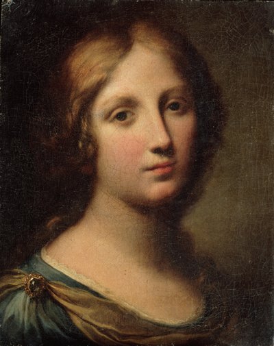 Portret van een jonge vrouw door Onorio Marinari