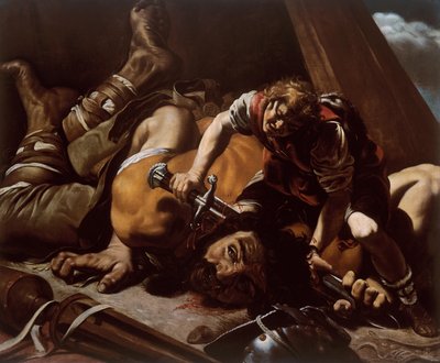 David en Goliath door Orazio Borgianni