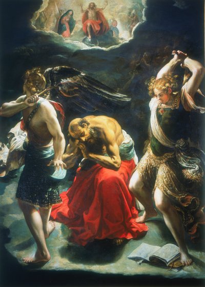 De droom van St. Jerome, c1600 door Orazio Borgianni