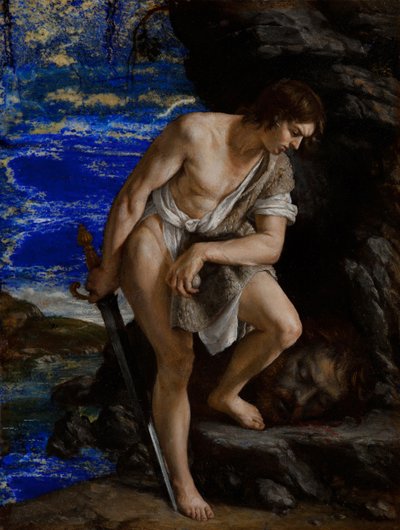 David met het hoofd van Goliath door Orazio Gentileschi