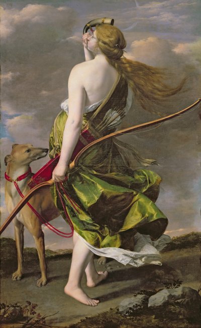 Diana de Jager, c.1624-25 door Orazio Gentileschi