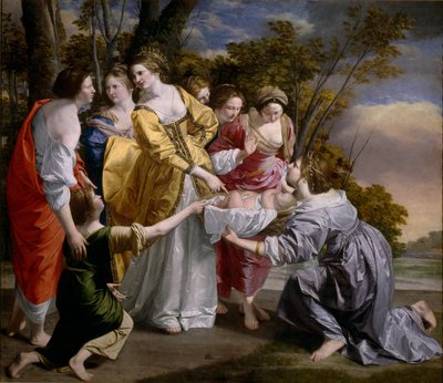 De vondst van Mozes door Orazio Gentileschi