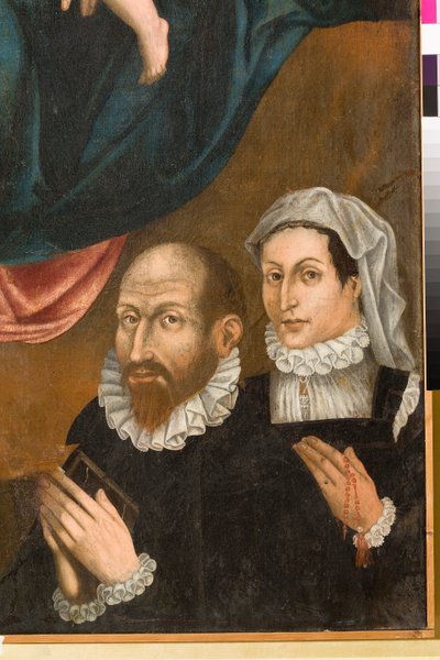 Huwelijk van St. Catharina, detail door Orazio da Spinazzola Iacobetta
