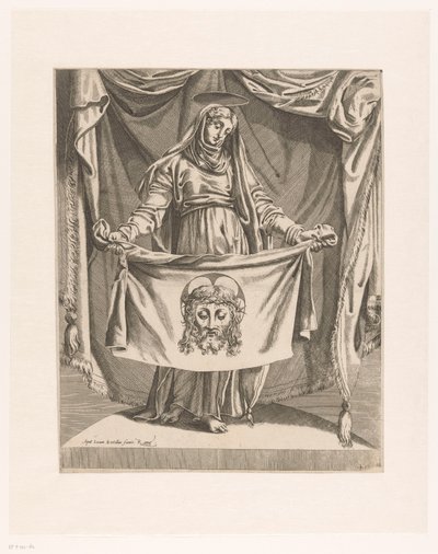 Veronica met zweetdoek door Orazio de Santis (attributed to)