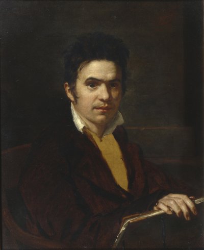 Portret van Alexander Khristoforovich Vostokov 1781-1864, voor 1816 door Orest Adamovich Kiprensky