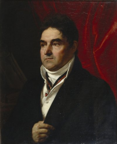 Portret van Vasily Semyonovich Khvostov 1756-1832, 1814 door Orest Adamovich Kiprensky