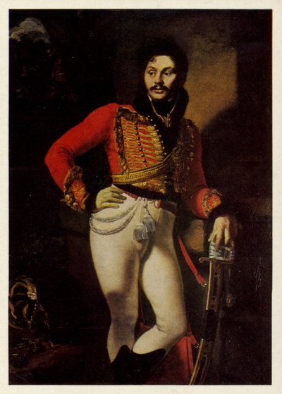 Portret van Yevgraf Davydov, 1809 door Orest Adamovich Kiprensky