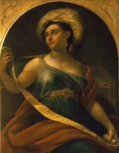 Portret van de actrice Ekaterina Semyonova 1786-1849 als Delphische Sibylle, 1828 door Orest Adamovich Kiprensky