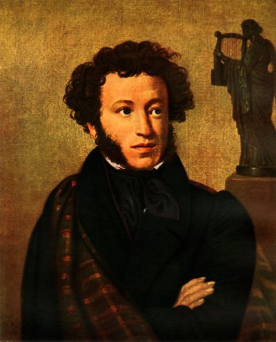 Portret van Alexandr Sergeyevich Pushkin door Orest Adamovich Kiprensky