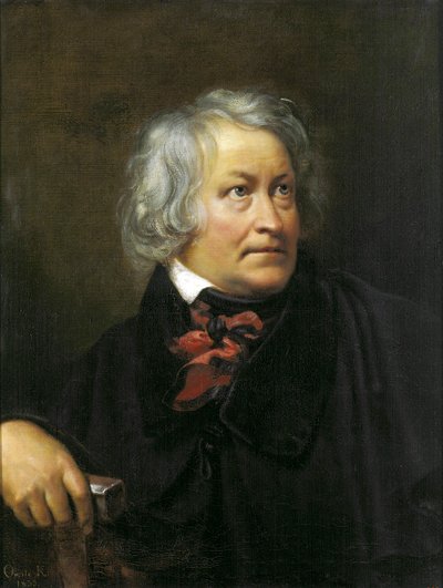 Portret van de beeldhouwer Bertel Thorvaldsen door Orest Adamovich Kiprensky
