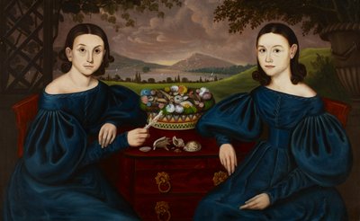 Ann en Eliza Dusenberry, 1838 door Orlando I. Bears