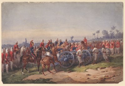 Blazen van een kanon, 1858 door Orlando Norie