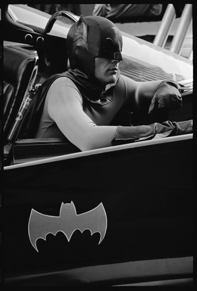 Batman op de set van de tv-serie 