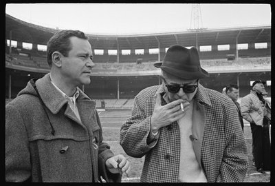 Billy Wilder en Jack Lemmon op de set van 