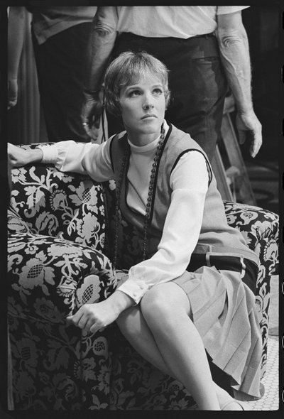 Julie Andrews op de set van 