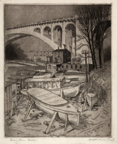 Rocky River Bridge door Orville Houghton Peets