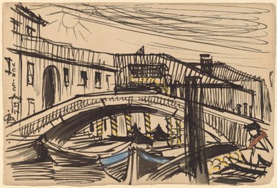 Venetië, Boten door Oscar F. Bluemner