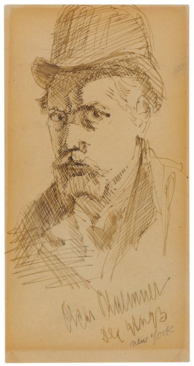 Zelfportret door Oscar Florianus Bluemner