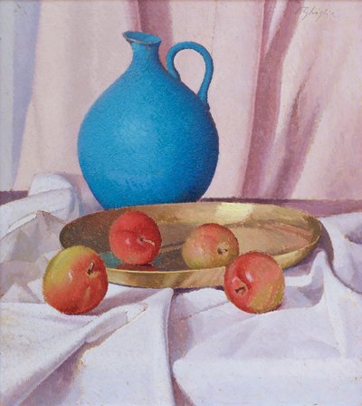 Compositie met appels en kruik, ca. 1940-41 door Oscar Ghiglia
