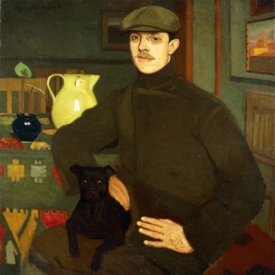 Portret van Llewelyn Lloyd door Oscar Ghiglia