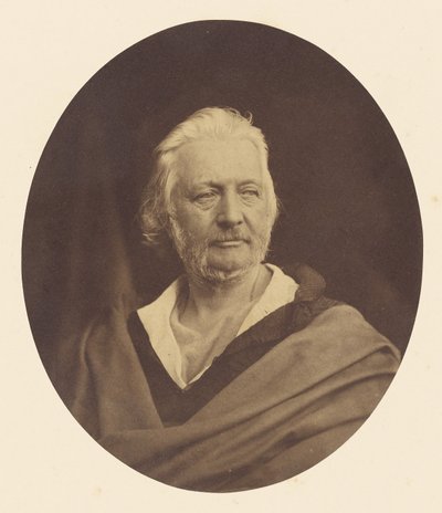 Studie van een hoofd door Oscar Gustave Rejlander