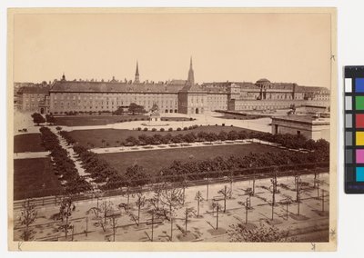 1. Burg - Heldenplatz - Blik naar de Leopoldijnse vleugel van de Hofburg door Oscar Kramer