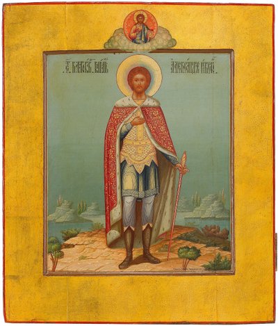 Sint Alexander Nevski, 19e eeuw door Osip Semionovich Chirikov