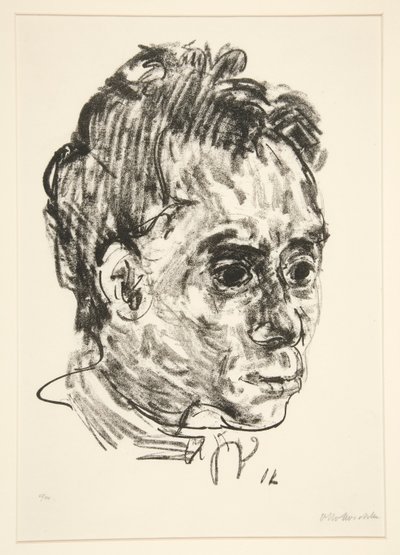 Portret van Walter Hasenclever door Oskar Kokoschka