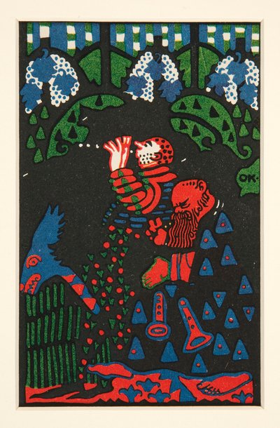 Zwei Musikanten (Twee muzikanten) door Oskar Kokoschka