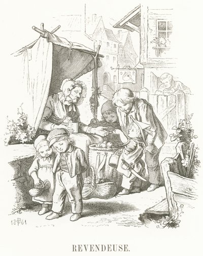 A: Doorverkoper door Oskar Pletsch