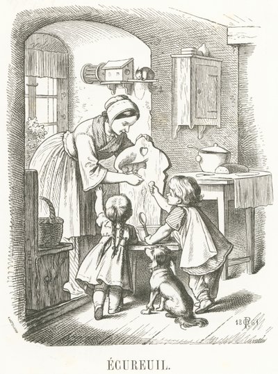 E: Eekhoorn door Oskar Pletsch