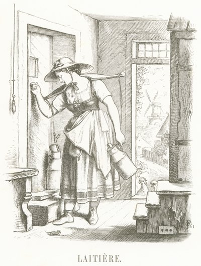 L: Melkerij door Oskar Pletsch