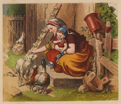 Moeders Huisdieren door Oskar Pletsch