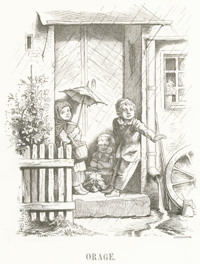 O: Onweer door Oskar Pletsch