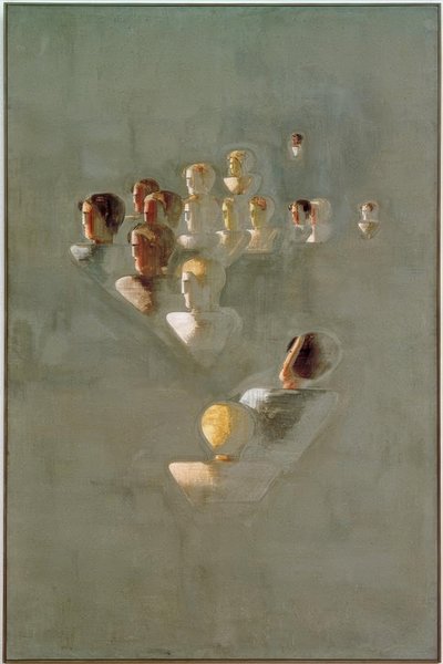 Folkwang-cyclus: Onderwijs III door Oskar Schlemmer