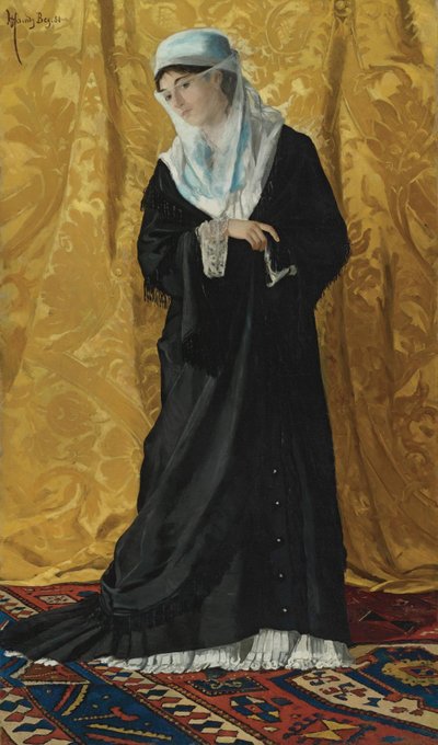 Een dame uit Constantinopel door Osman Hamdi Bey