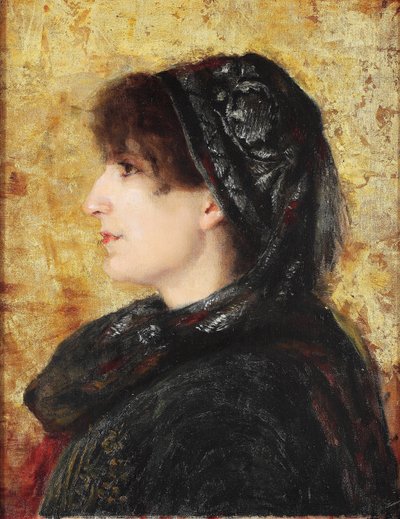 Portret van Naile Hanım door Osman Hamdi Bey
