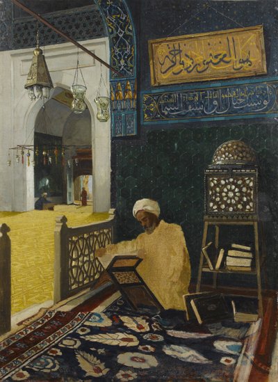 Koran reciteren door Osman Hamdi Bey