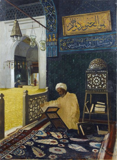 Koran reciteren door Osman Hamdi Bey