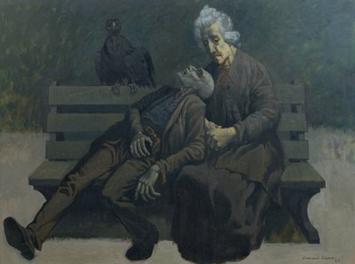 Een Bank in Parijs, 1960 door Osmund Caine