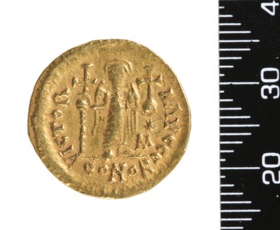 Munt (achterkant) door Ostrogothic Ostrogothic