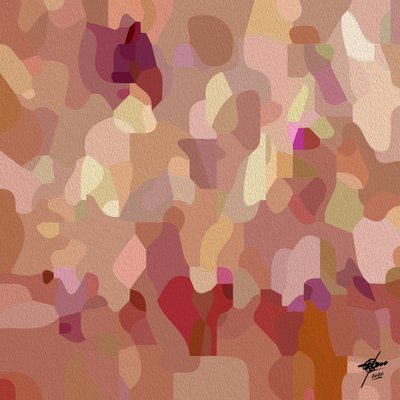 Zacht, ingetogen, abstract door Osvaldo Russo