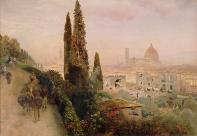 Florence door Oswald Achenbach