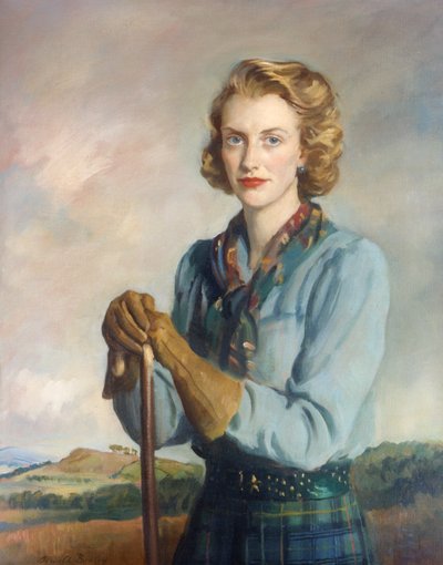 Portret van Elizabeth door Oswald Hornby Joseph Birley