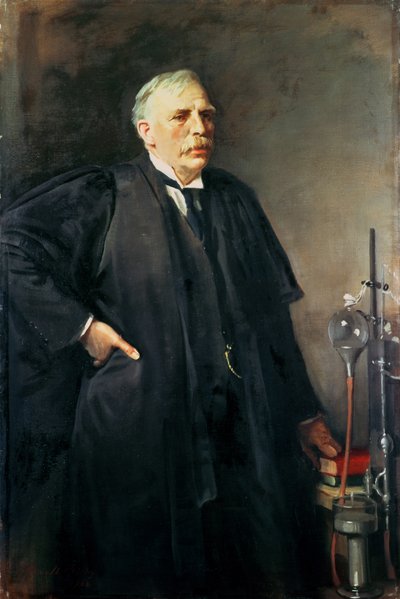 Portret van Ernest Rutherford (1871-1937), 1932 door Oswald Hornby Joseph Birley